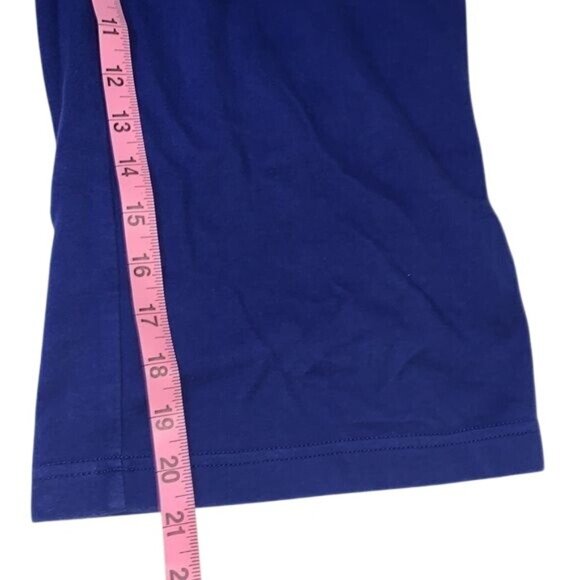 Sleeveless Blue & White Striped Zip-Up Vest And Crop Pants Set - Picture 13 of 13